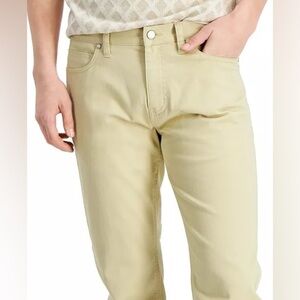 Alfani Five-Pocket Straight-Fit Twill Pants​